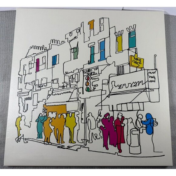 TOM FRAZIER IKEA LYSING Canvas "Street Scene" Graffiti Contemporary Art - Picture 4 of 8